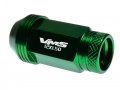 Vms Racing 12x1 5 20pc Piece Green Anodized 44mm Long Open End Lightweight Aluminum Lug Nuts Compatible With Chevy Chevrolet