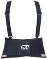 Ok-1 00689 Black Lumbar Back Belt 2x-large 