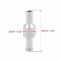 X Autohaux 8mm 5 16 Fuel Non Return One Way Check Valve Petrol Diesel Aluminium Alloy Overall Length 50mm