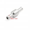 X Autohaux 8mm 5 16 Fuel Non Return One Way Check Valve Petrol Diesel Aluminium Alloy Overall Length 50mm