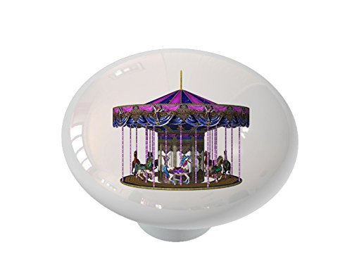 Gotham Decor The Carousel Ceramic Drawer Knob
