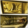 Auto Dynasty Compatible With Cadillac Escalade Esv Ext Pair Of Bumper Driving Led Drl Fog Lights Amber Lens
