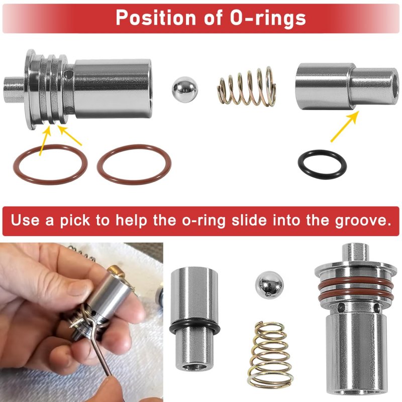 Stl010 Cooler Flow Bypass Valve Kit For Gm 6l80 6l90 2014 Up And 8l90 8l80 8l90e 10l90 2016 Cadillac Chevy Gmc Transmission