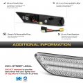 Vipmotoz Amber Led Strip Side Marker Light Front Fender Parking Lamp For 1999-2004 Porsche 996 911 Carrera 97-04 986 Boxster