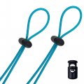 Flow Goggle Strap Kit 2-pack Replacement Bungee Cord Straps For Swim Goggles Solid Blue 