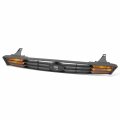 Fo2560102 Factory Style Front Bumper Grill Grille Assembly With Amber Light For Ford Focus 2000-2004 Matte Black 