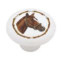 Show Horse Decorative High Gloss Ceramic Drawer Knob 
