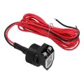 12v Black Cigarette Lighter Socket Adapter With Spring Cover For Vehicles Mobile Phone Camera Motorcycles Boats