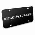 Ipick Image Made For Cadillac Escalade 3d Nameplate Logo Black Stainless Steel License Plate