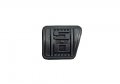 1979-1993 Mustang 5 Speed Brake Pedal Pad 0 Embossed Rubber Black Fits Manual Transmission 2 In X 3 8 Size 