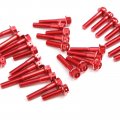 Autobahn88 Motorcycle Engine Bolt Dress-up Kit Compatible With Suzuki Gsf 650 Bandit 2005-2006 Red Set Of 29