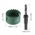 Uxcell Bi-metal Hole Saw 1-7 8 48mm Hss High Speed Steel Cutter Drill Bit For Cutting Metal Wood Plastic Pvc Board