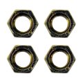 Hex Nuts Steel Material Yellow Zinc Finish Coarse Thread M7 Inside Diameter Clockwise Direction M7-1 0 Callout Size Head Tool 4 