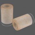 Anmire 2 Pack Tawny Linen Frosted Glass Shade Cylinder Light Fixture Replacement Globe Or Cover With 1-5 8-inch Fitter For 