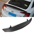 Universal 52 In R Style Rear Trunk Spoiler Wing With 3rd Brake Light Matte Black Abs Aerodynamic Racing For Sedans Adjustable