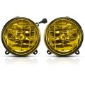 Hecasa Pair Fog Lights For 2002 2003 Subaru Impreza Rs Wrx Halogen Lamps Yellow Lens Chrome Housing Replacement Su2592106 