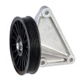Air Conditioning Bypass Pulley For Ford E 250 Econoline Club Wagon 1990 1991 Serpentine Plastic With Aluminum Bracket 