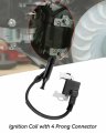 Ignition Coil With 4 Prong Connector Replaces 30500-z5t-003 30500-z5r-003 Fit For Honda Gx240 Gx270 Gx340 Gx390