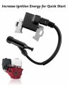 Ignition Coil With 4 Prong Connector Replaces 30500-z5t-003 30500-z5r-003 Fit For Honda Gx240 Gx270 Gx340 Gx390