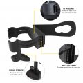Hooke Road Multi-function Drink Cup Phone Holder Bolt-on Stand Bracket Organizer For 2011-2018 Jeep Wrangler Jk Rubicon Sahara