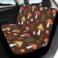 Snilety Mushroom Pattern Cars Front Bucket Protector Softy Rear Split Bench Saddle Blanket Washable Seat Universal Fit Sedans