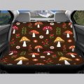 Snilety Mushroom Pattern Cars Front Bucket Protector Softy Rear Split Bench Saddle Blanket Washable Seat Universal Fit Sedans