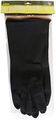 Extra Large Black Natural Rubber Gloves 14 In Crinkle Finish And Rolled Cuff For Superior Grip Protection 2 Pairs 