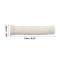 8 Pcs High Heat Shield Engine Spark Plug Wire Boots Protector Sleeve Cover With 16 Stainless Steel Cable Ties Set For Car White