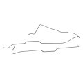 Right And Left Front Brake Line Set 2pc For 1976 83 Jeep Cj5 86 Cj7 1981 85 Cj8 3 16 In Oe Steel Jpb80p1 