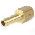 Interstate Pneumatics Ff45 Brass Hose Fitting Connector 5 16 Inch Barb X 1 4 Female Npt End 