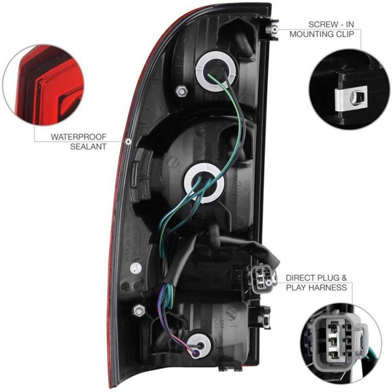 Rear Tail Light Brake Lamp Replacement For 2005 2015 Toyota Tacoma Left Side Taillight Assembly Part Number 81560 04150 Red