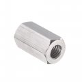 Uxcell M5 X 0 8-pitch 15mm Length 304 Stainless Steel Metric Hex Coupling Nut 10-pack