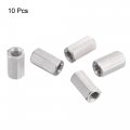 Uxcell M5 X 0 8-pitch 15mm Length 304 Stainless Steel Metric Hex Coupling Nut 10-pack