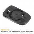 X Autohaux Car Rearview Left Driver Side Mirror Glass Replacement W Backing Plate Non-heated White For Honda Accord 2003-2007