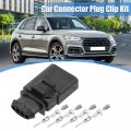 Uxcell 1 Set No 1k0973804 4 Pin Sealed Male Jpt Connector Adapter Plug Clip Kit Replacement For Vw Audi