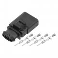 Uxcell 1 Set No 1k0973804 4 Pin Sealed Male Jpt Connector Adapter Plug Clip Kit Replacement For Vw Audi