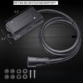 7 Way Trailer Cord With Gang Junction Box 8 Feet Harness Inline Plug Molded Blade Truck Camper Rv Cable Wire Connector