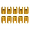 Self Tapping Threaded Inserts 15pcs Inner M12-1 75 Outer M16x22 Carbon Steel Slotted Thread Repair Nuts
