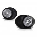 Chrome Housing Oe-style Front Fog Light Driving Lamp Assembly For 2007-2013 Toyota Tundra Pickup Truck Bezel Universal Wiring 