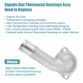 Uxcell Car Engine Coolant Thermostat Housing Water Inlet Fitting No 25631-23501 2563123501 For Hyundai Elantra 2000-2010
