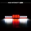 Amerilite For 1999-2007 Chevy Silverado Gmc Sierra Full Led Crystal Red Clear 3rd Brake Light High Mount Stop Cargo Lamp