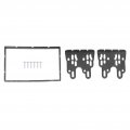 Aramox Dash Panel Dvd Frame 2din Car Stereo Radio Fascia Abs Replacement For Hyundai Accent 2009a 2012