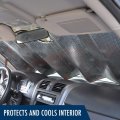 Fusurire Galaxy Space Car Sun Shade For Windshield Front Windowshade Blocks Uv Rays Starry Sky Theme Sun Visor Protector Women