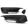 Auto Dynasty Fog Lights Assembly For 2016-2017 Honda Civic Sedan Coupe Bumper Driving Led Drl Switch Smoked Lens 