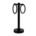 Allied Brass 953g-bkm 2-ring Guest Towel Holder Matte Black 