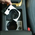 Yiwang Abs Car Interior Cup Holder Frame Cover Trim 2pcs For Land Rover Discovery Sport 2015-2018 Accessories Silver