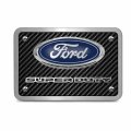 Ipick Image Made For Ford Super-duty 3d Logo Carbon Fiber Texture Billet Aluminum 2 Tow Hitch Cover