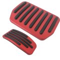 Aluminum Accelerator And Brake Foot Pedal Cover Set Fit For Tesla Model 3 Y 2016 17 18 19 20 21 22 23 24 2025 Non-slip Silicone 