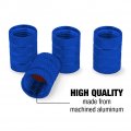 Deer Target Illustration Valve Stem Caps For Tire Rim Wheel Aluminum Blue