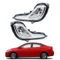 2 Pcs Front Fog Lights Lamps Assembly Replacement For Hyundai Accent 2012-2016 Left And Right Side 922011r010 Hy2592139 